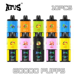 10 Pack ATVS 60000 Puffs Disposable Vape