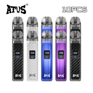 10 packs atvs max refillable pod kit vape