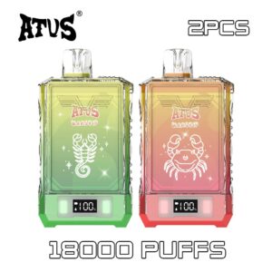 2 Pack ATVS 18000 Puffs Disposable Vape