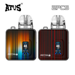 2 packs atvs pro large screen refillable pod kit vape
