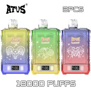 3 Pack ATVS 18000 Puffs Disposable Vape
