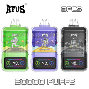 3 Pack ATVS 30000 Puffs Disposable Vape