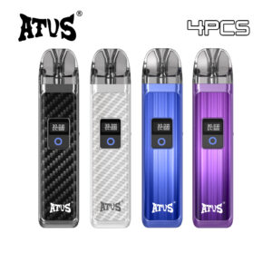 4 packs atvs max refillable pod kit vape