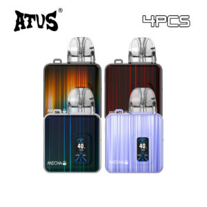 4 packs atvs pro large screen refillable pod kit vape