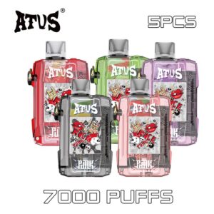 5 Pack ATVS 7000 Puffs Disposable Vape