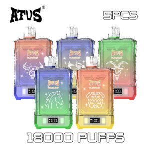 5 Pack ATVS 18000 Puffs Disposable Vape