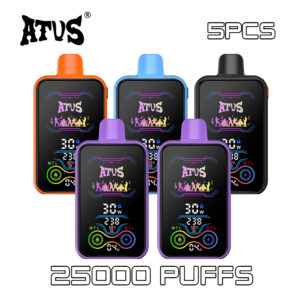 5 Pack ATVS 25000 Puffs Disposable Vape