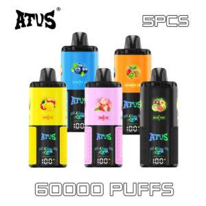 5 Pack ATVS 60000 Puffs Disposable Vape