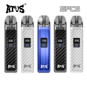 5 packs atvs max refillable pod kit vape