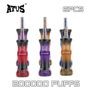 ATVS 6 pack 200k puffs disposable vape