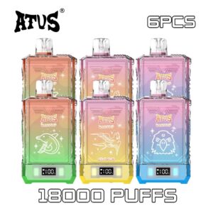 6 Pack ATVS 18000 Puffs Disposable Vape