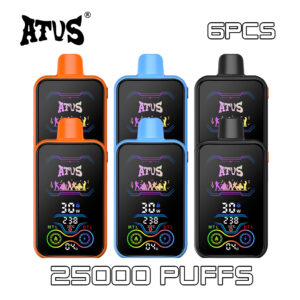 6 Pack ATVS 25000 Puffs Disposable Vape