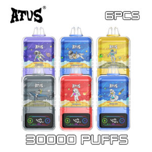 6 Pack ATVS 30000 Puffs Disposable Vape