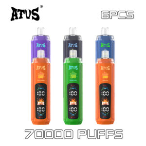 6 Pack ATVS 70000 Puffs Disposable Vape