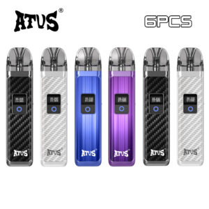 6 packs atvs max refillable pod kit vape