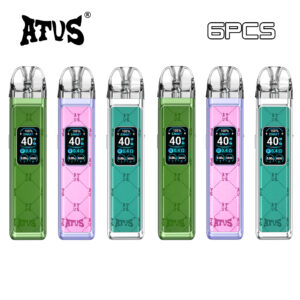 6 packs atvs max refillable pod rechargeable kit vape
