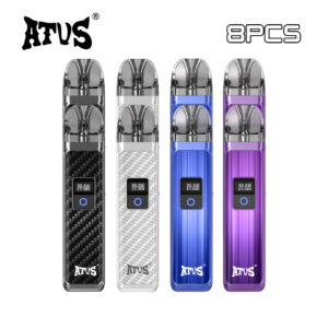 8 packs atvs max refillable pod kit vape